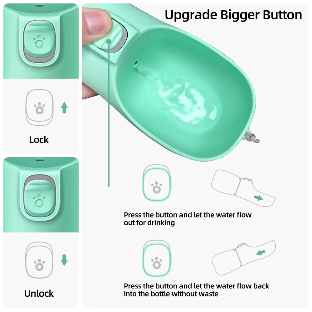 Portable Dog Water Bottle – Leakproof Travel Bottle